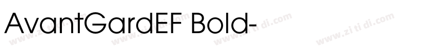 AvantGardEF Bold字体转换